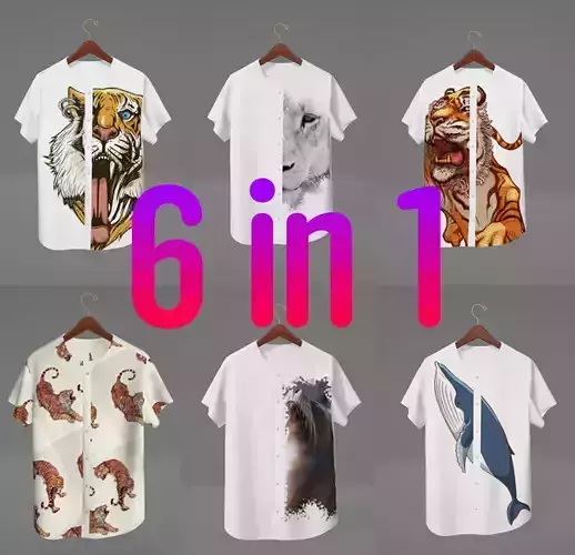 Man Clothing 2Set 6 in 1