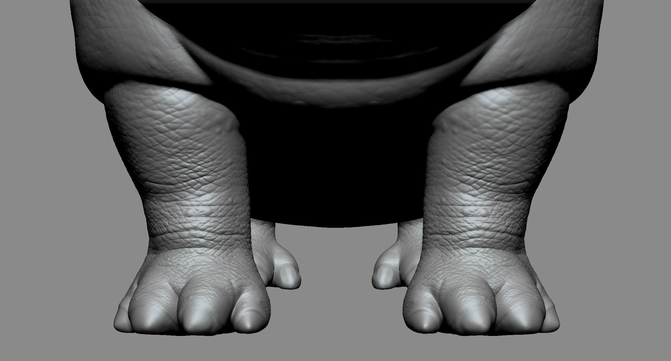 Hippo High 3D print model_9