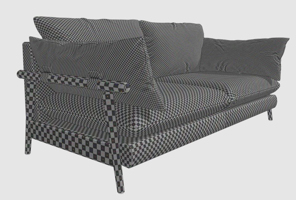 Hoxton sofa 3 Seater 3D model_9