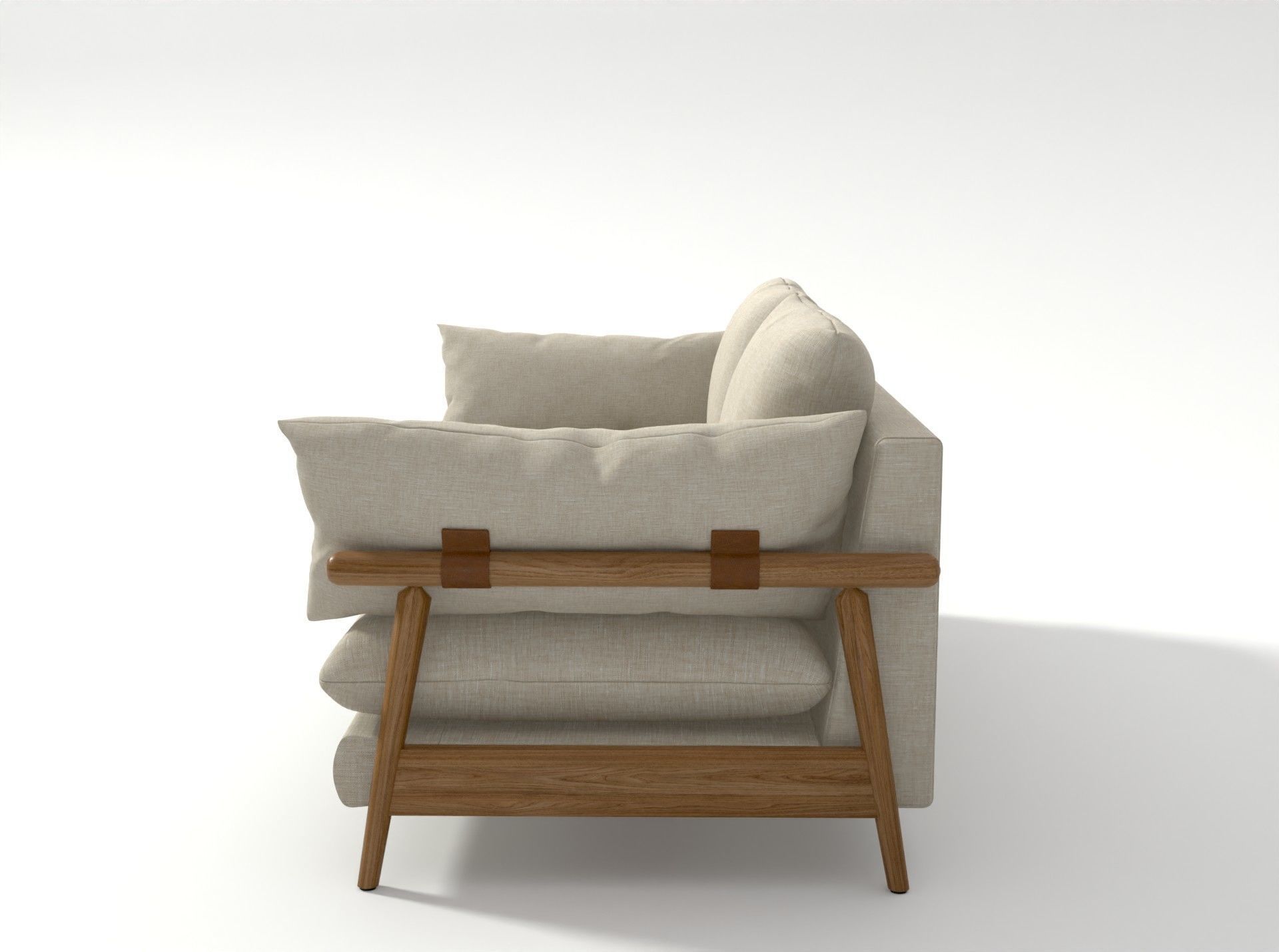 Hoxton sofa 3 Seater 3D model_7