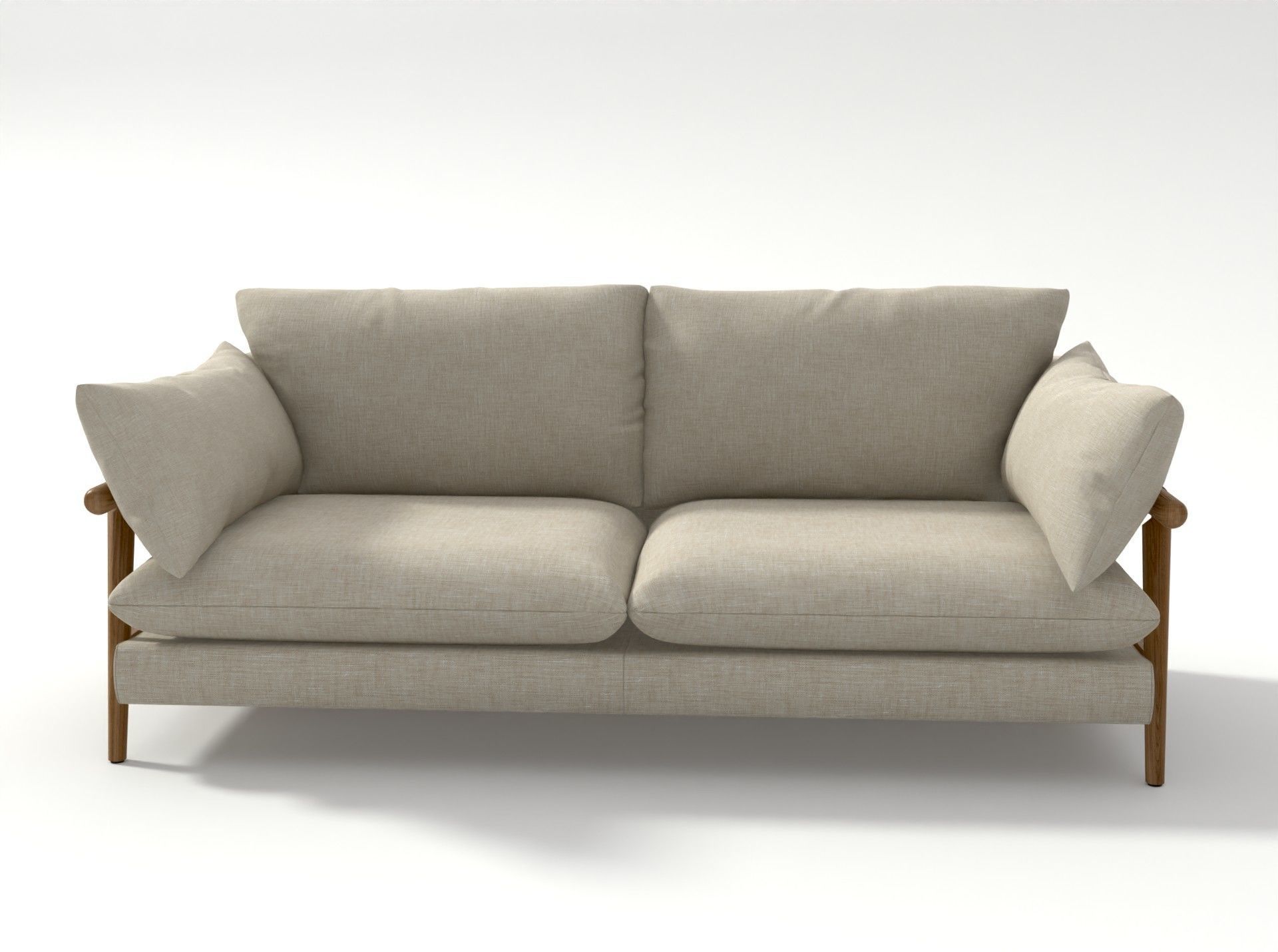 Hoxton sofa 3 Seater 3D model_3