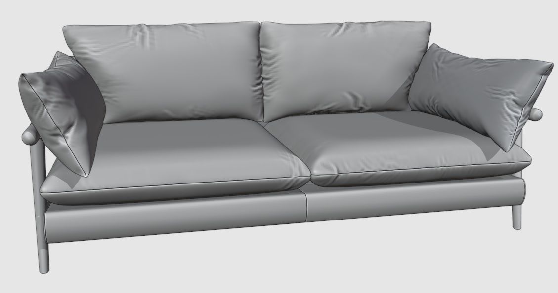 Hoxton sofa 3 Seater 3D model_14