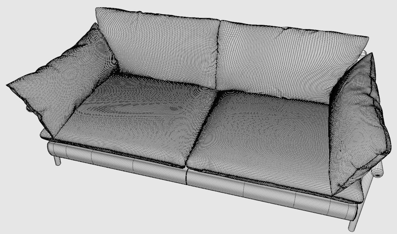 Hoxton sofa 3 Seater 3D model_11