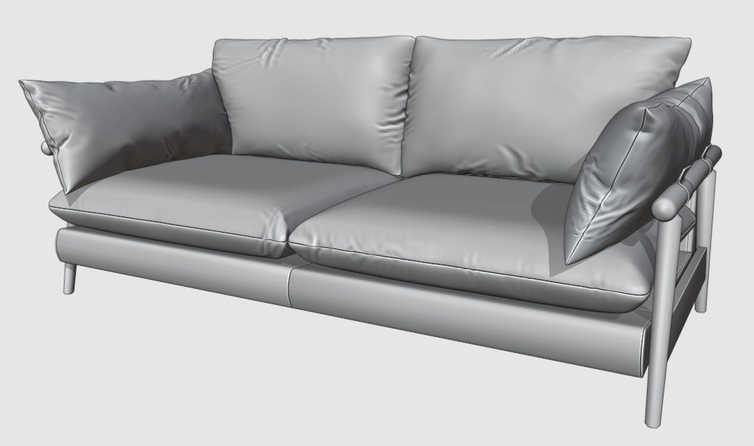 Hoxton sofa 3 Seater 3D model_13