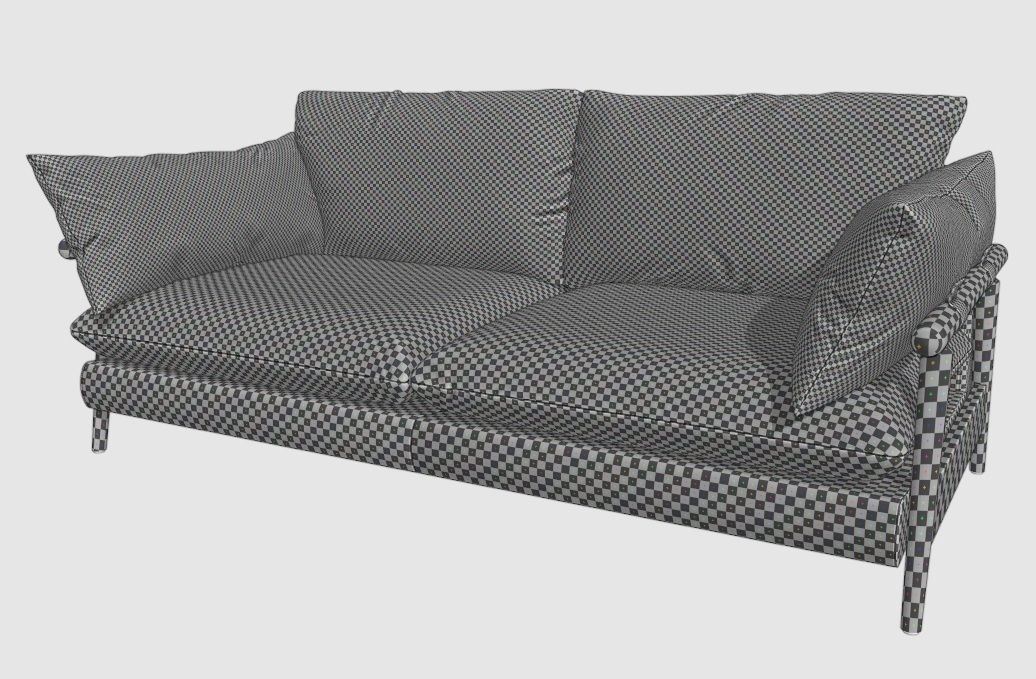 Hoxton sofa 3 Seater 3D model_8