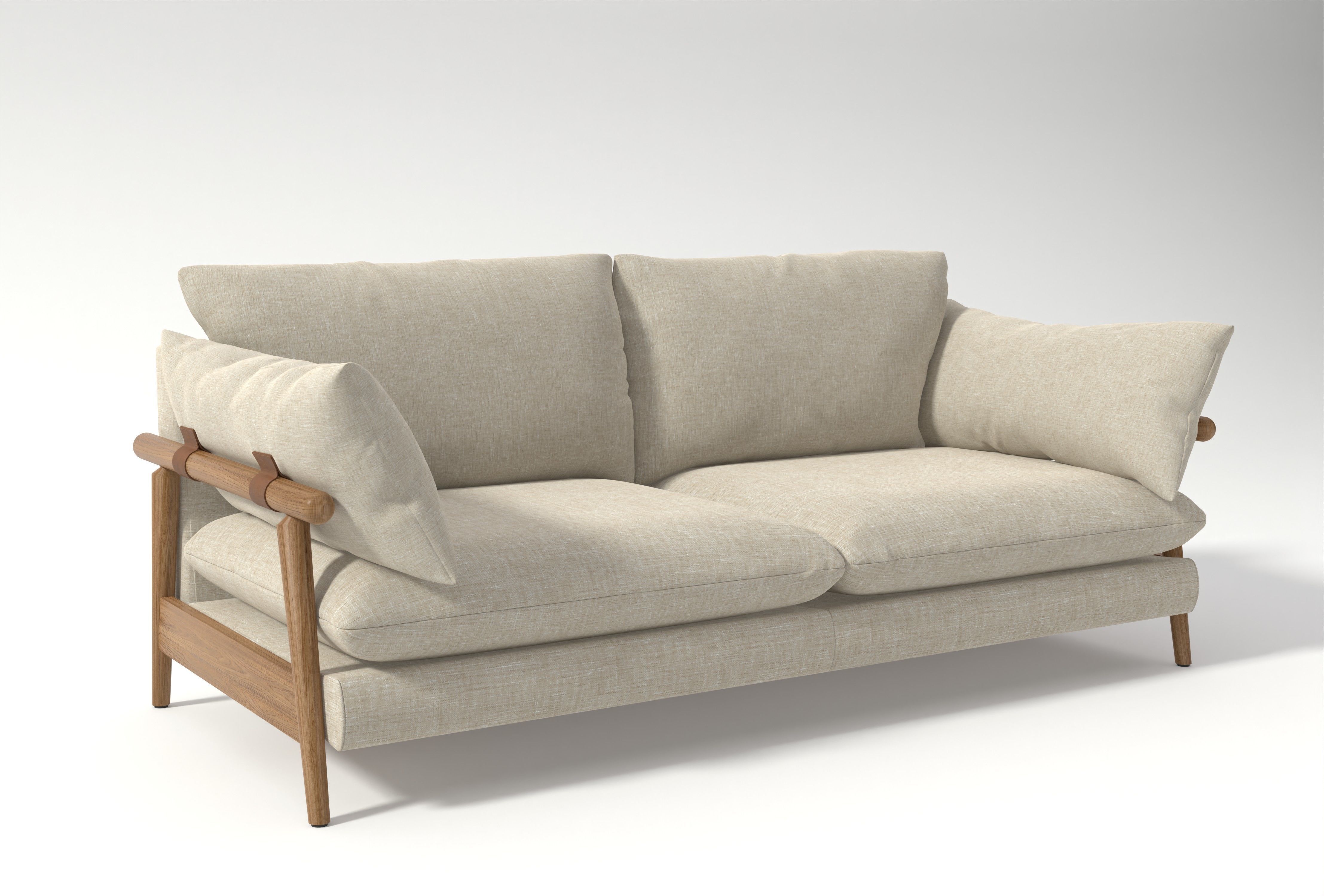 Hoxton sofa 3 Seater 3D model_2
