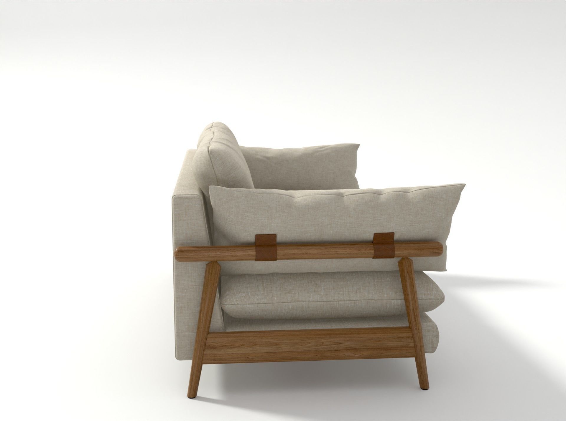 Hoxton sofa 3 Seater 3D model_4