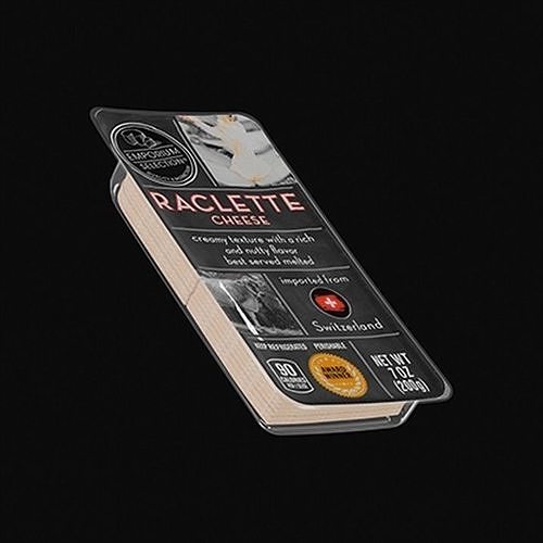 Package of Cheese 3 3D model 2