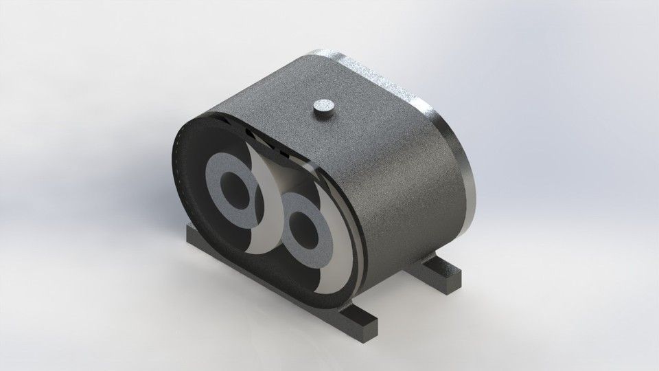 Rotary steam engine Free 3D model_2