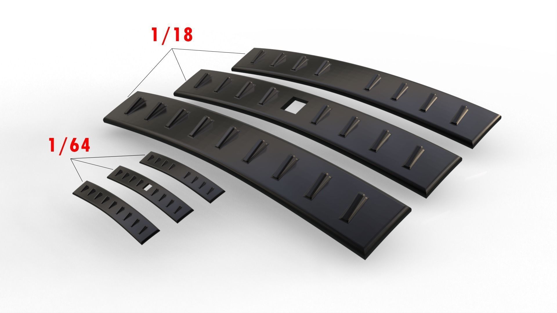 Vortex Generator for Diecast Models 1-18 and 1-64 3D print model_4