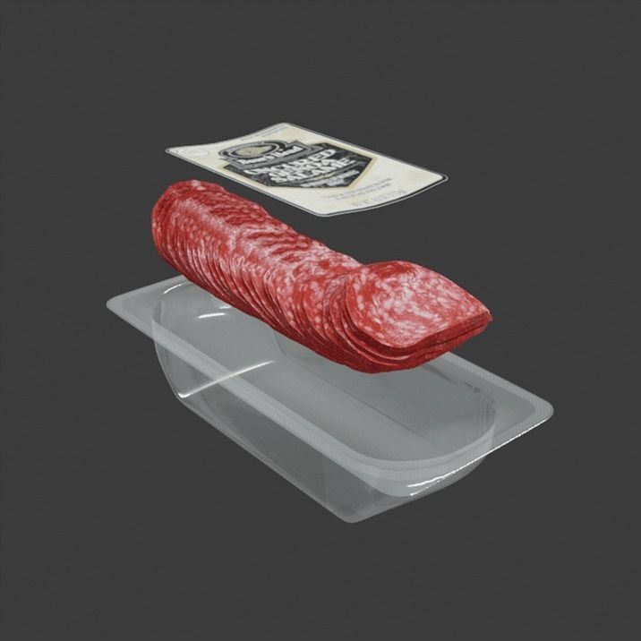 Package of Sausage 7 3D model_5