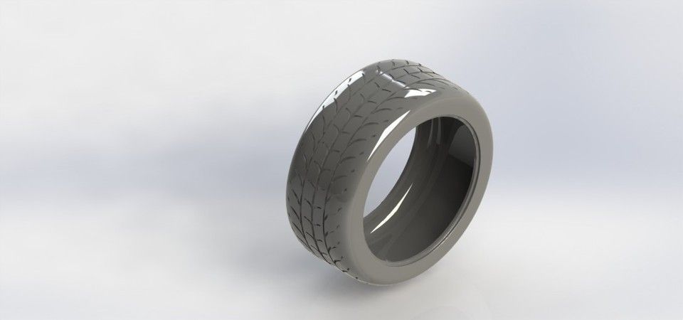 tyre motorcycle tire Free 3D model_1