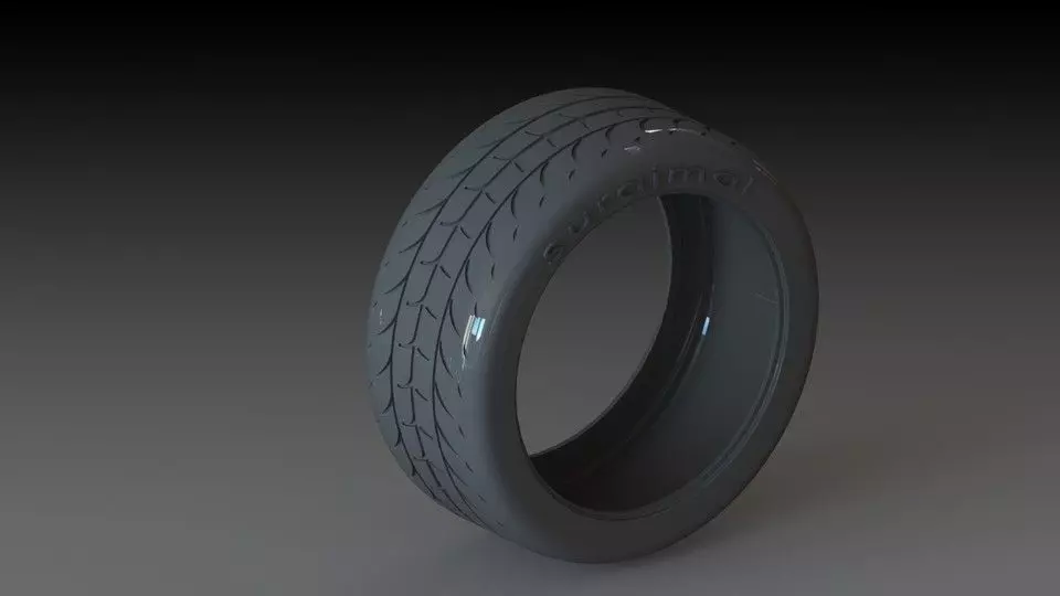 tyre motorcycle tire Free 3D model_0