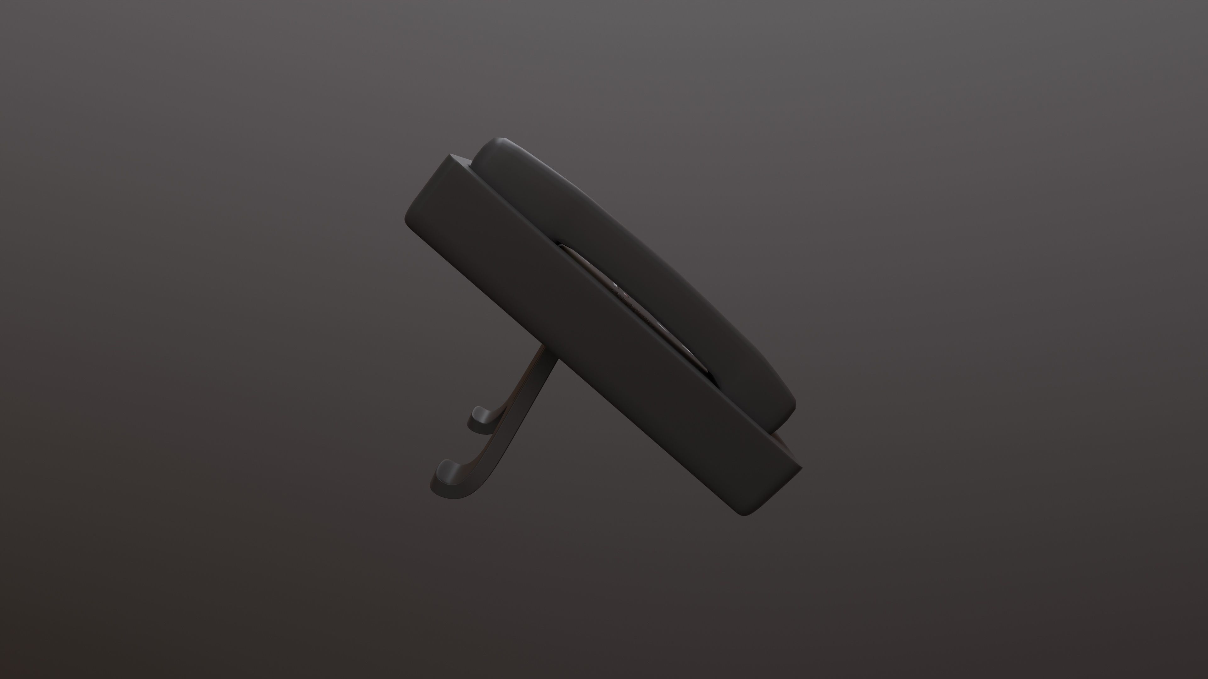 Office Phone Low-poly 3D model_5