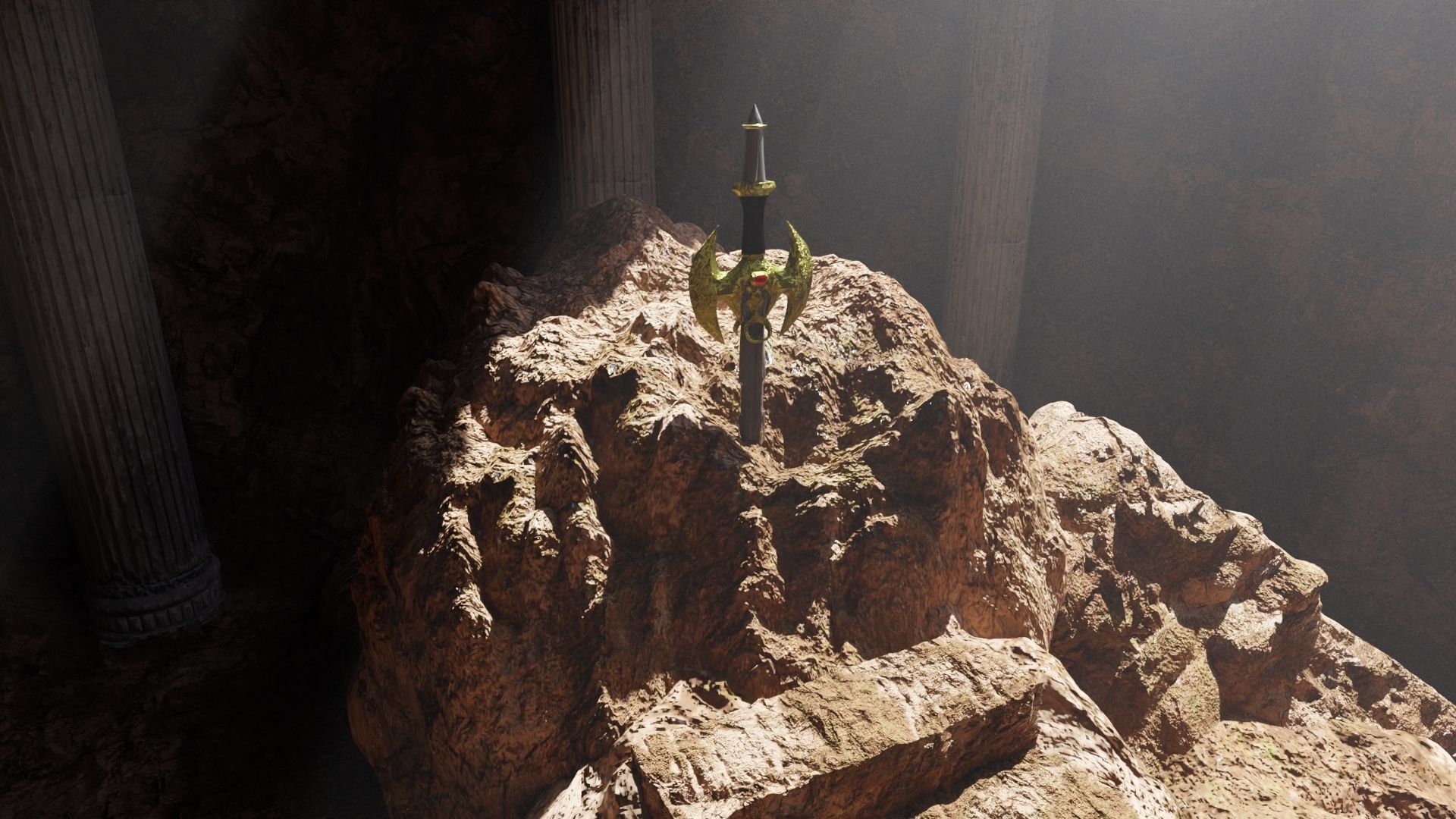 Forgotten Sword Scene 3D model_3