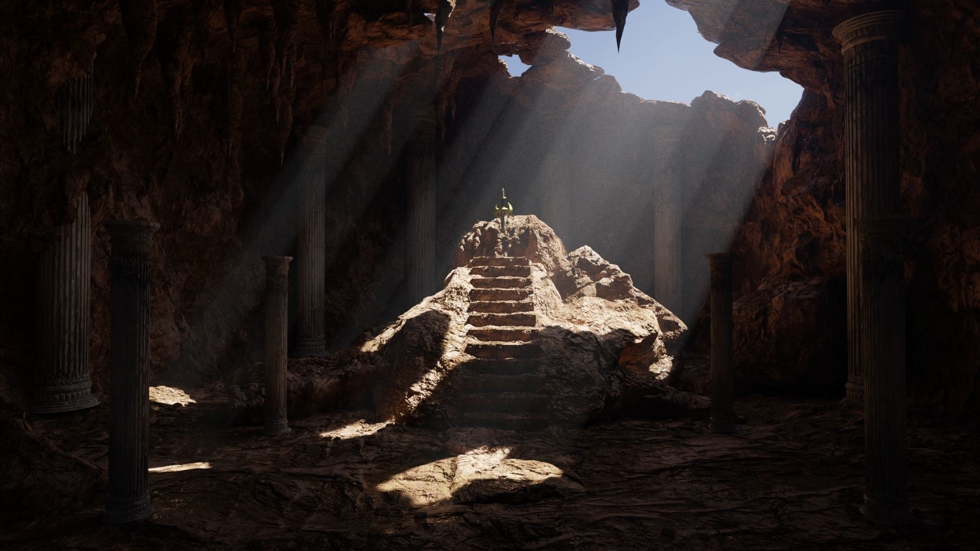 Forgotten Sword Scene 3D model_1
