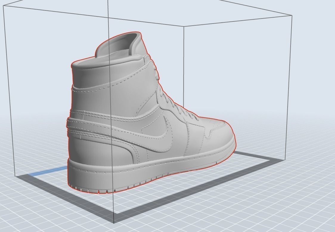 Nike Air Jordan 1 Sneaker model 3D print model_4