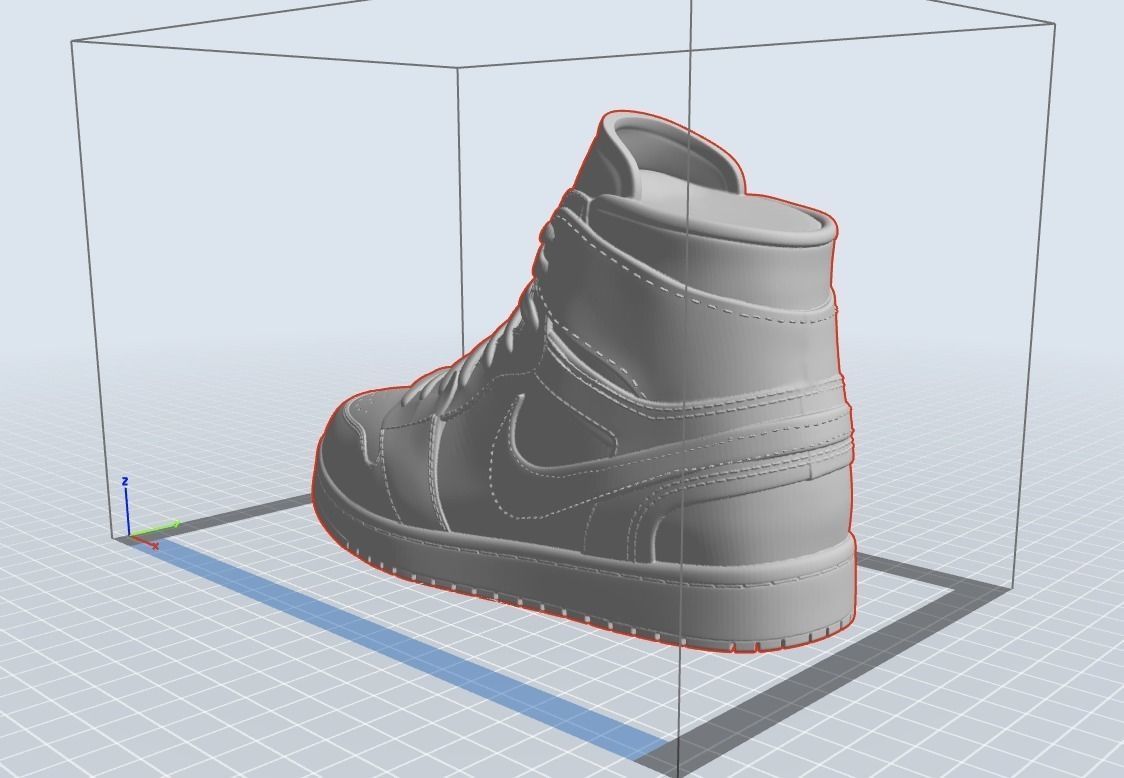 Nike Air Jordan 1 Sneaker model 3D print model_3