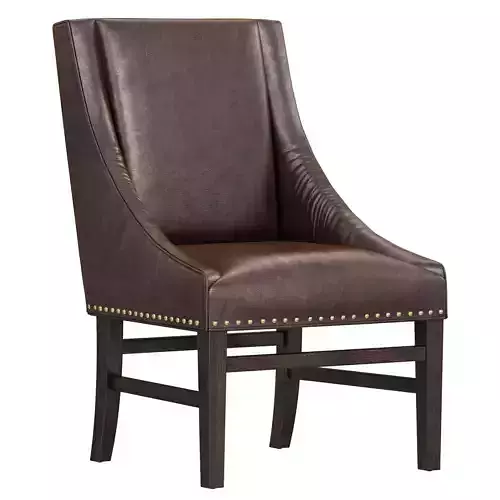 Restoration Hardware Nailhead Leather Armchair