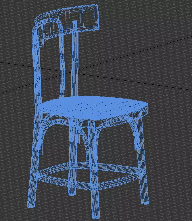 Middle Eastern Shisha Cafe Chair 3D model