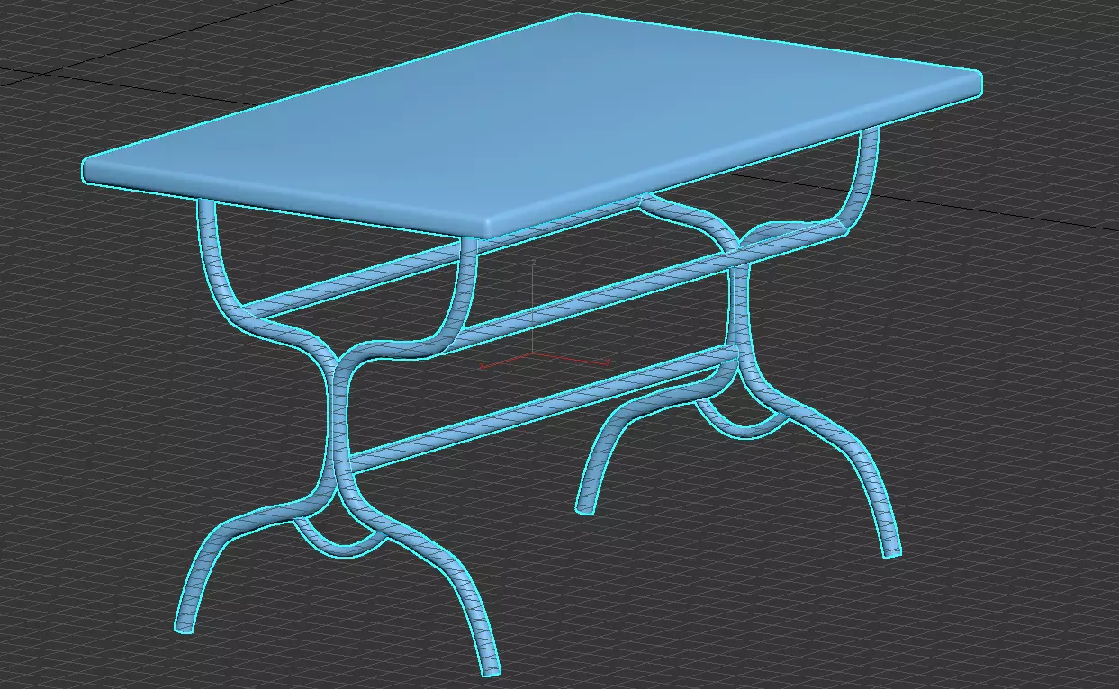 Middle Eastern SHisha Oriental Table 3D model