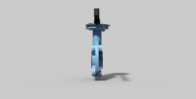 DN50 PN16 - Butterfly valve lug type NC - Autodesk Inventor 3D model