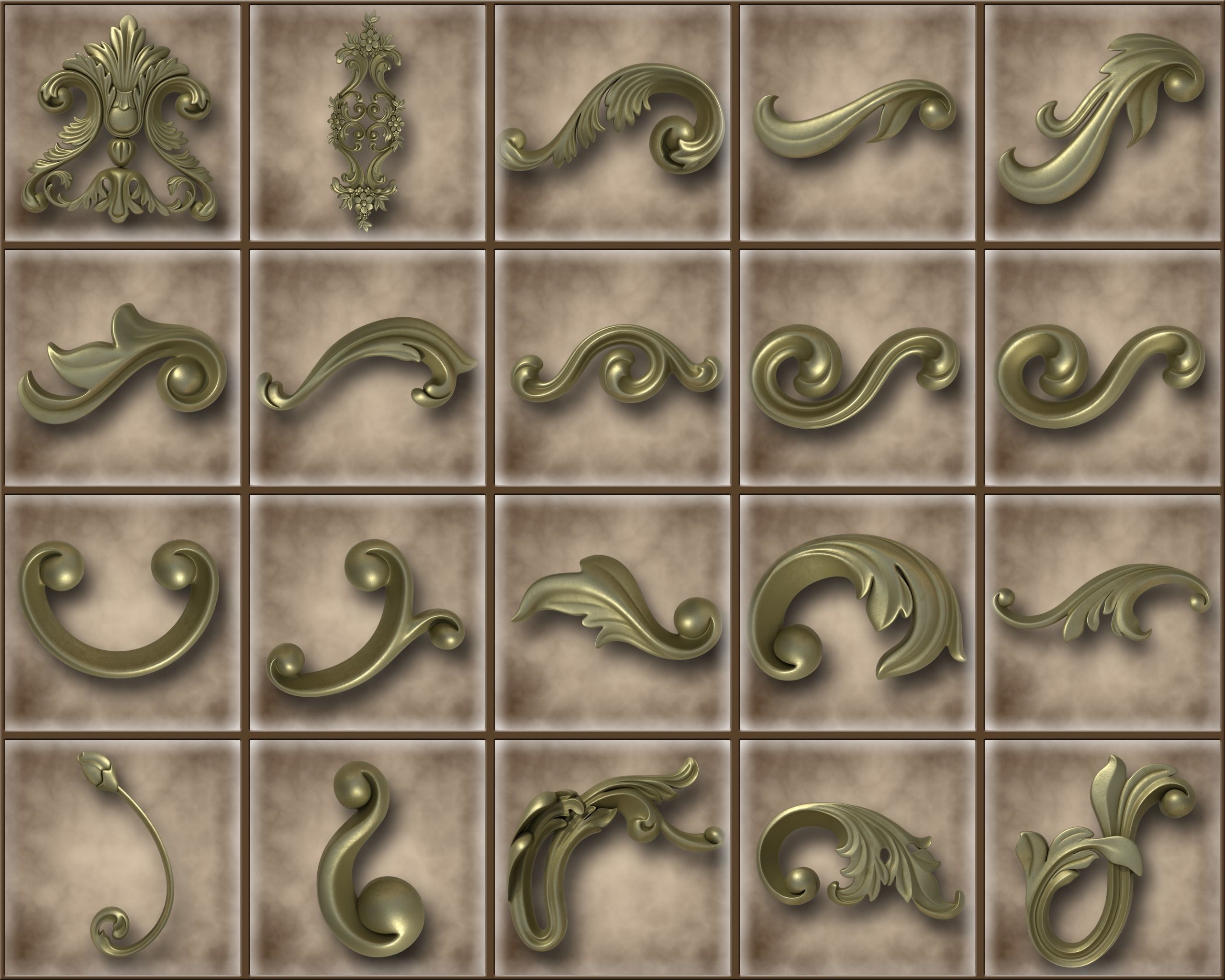 Ornamental Vol 03 3D model_1