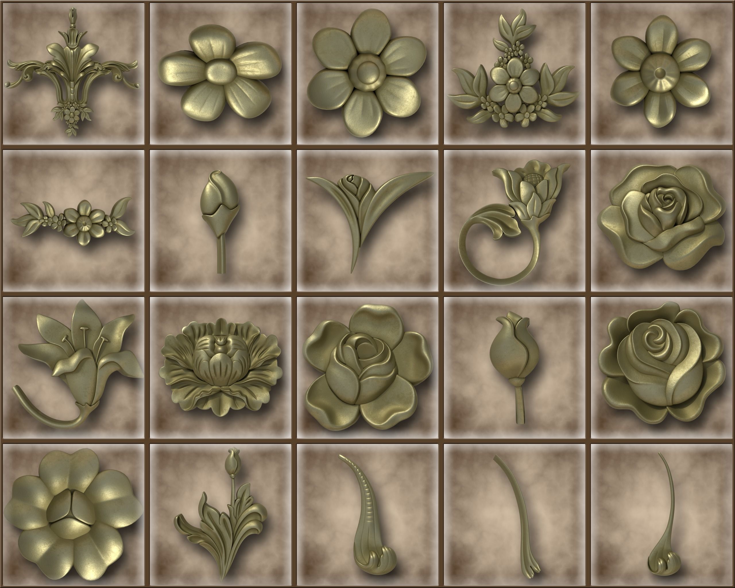 Ornamental Vol 03 3D model_8