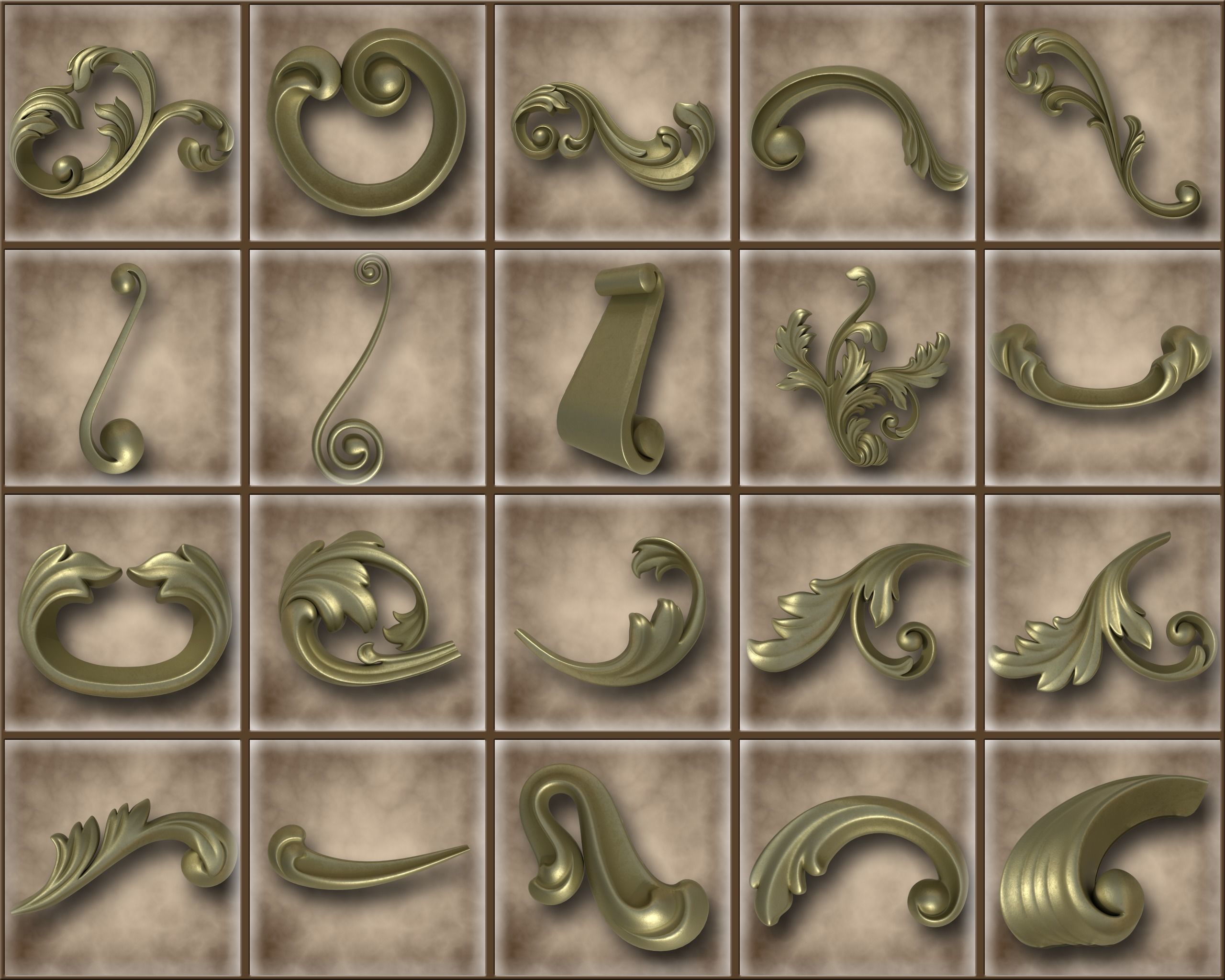 Ornamental Vol 03 3D model_2