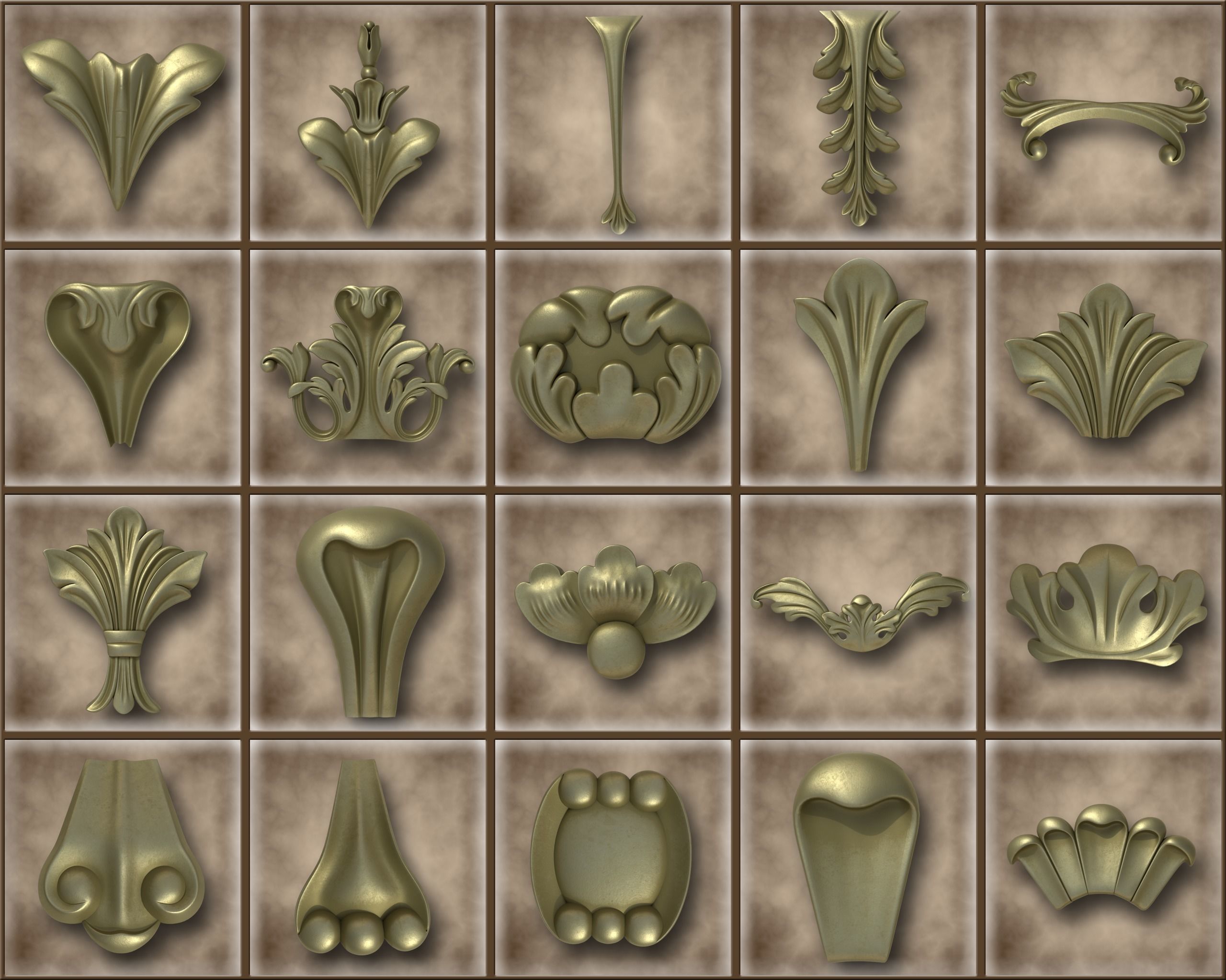 Ornamental Vol 03 3D model_6
