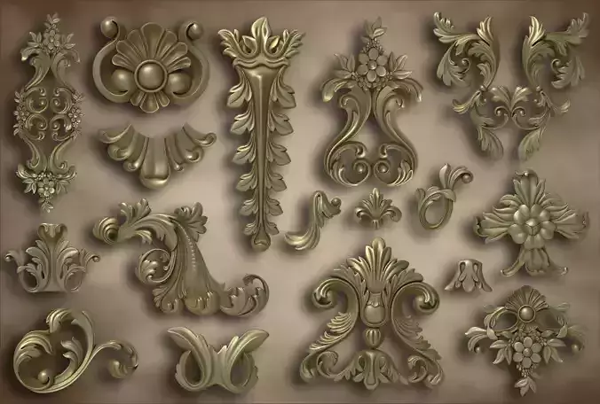 Ornamental Vol 03 3D model