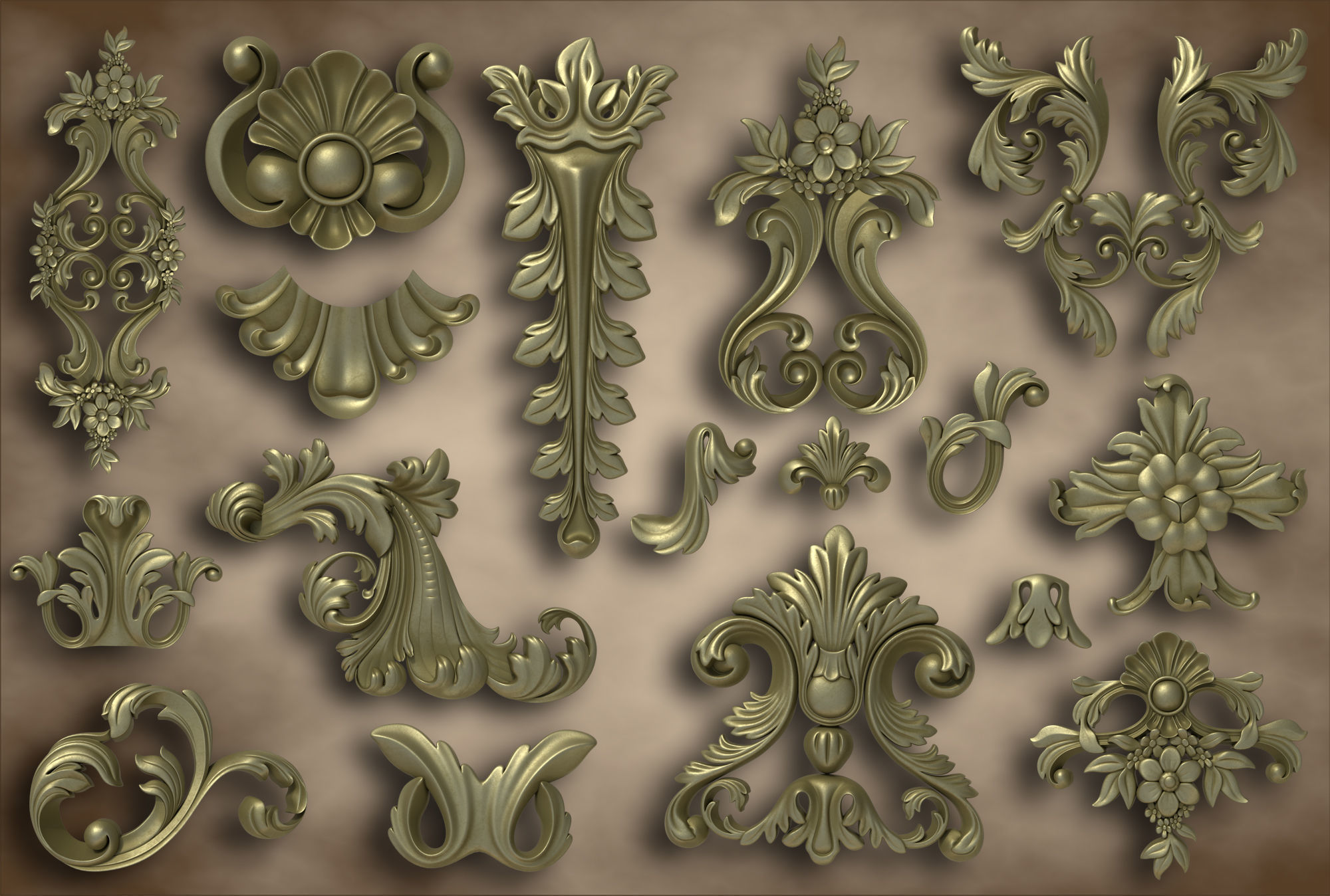 Ornamental Vol 03 3D model_0