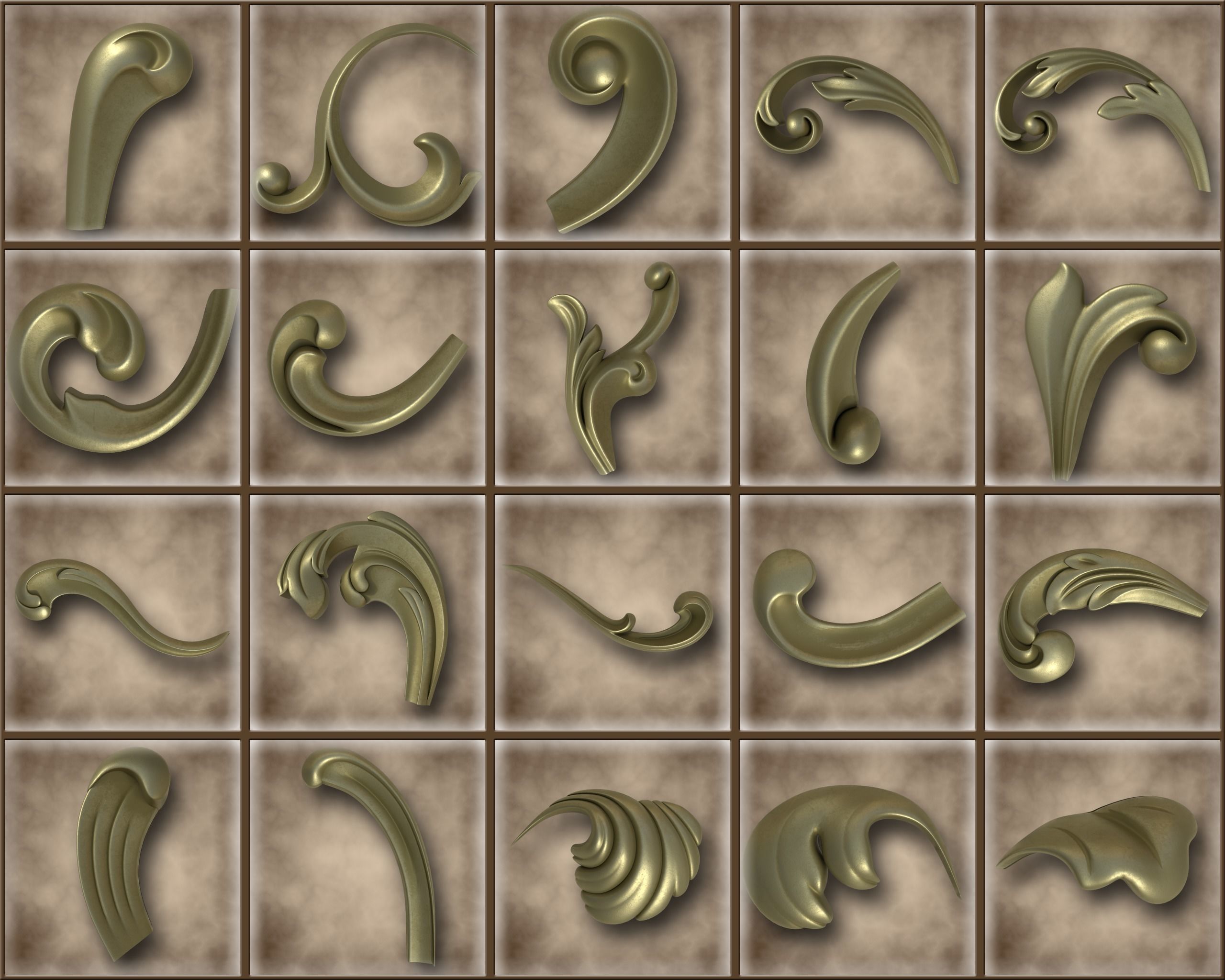 Ornamental Vol 03 3D model_4