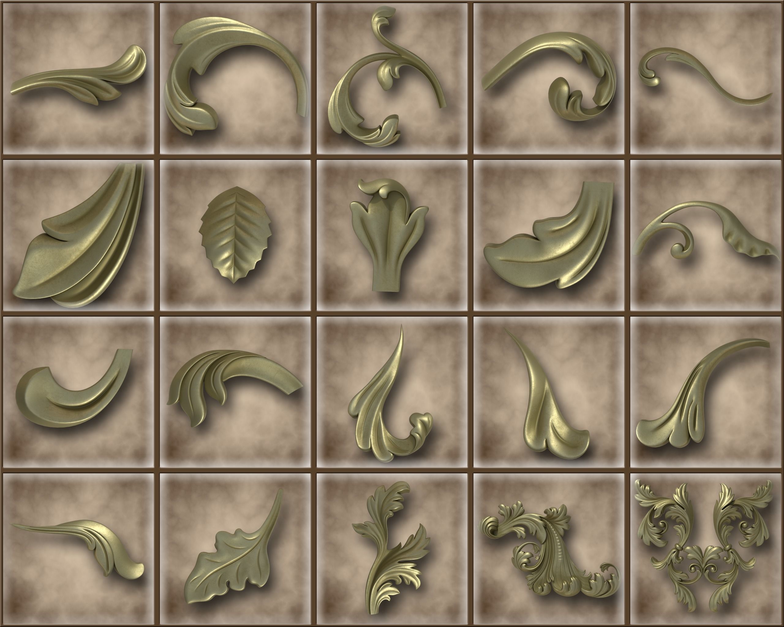 Ornamental Vol 03 3D model_3