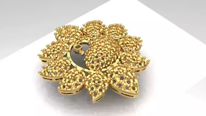 peacock pendant and mango design