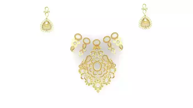 mango Necklace and heart design