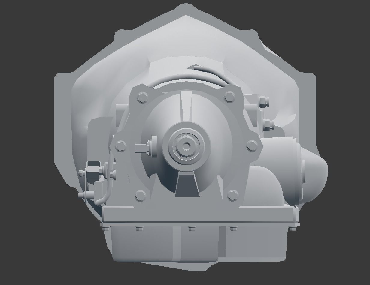 GM Bolt pattern generic Automatic Transmission 3D model_2