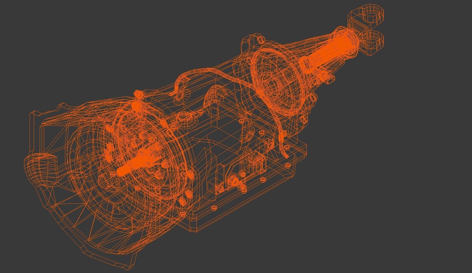 GM Bolt pattern generic Automatic Transmission 3D model_5