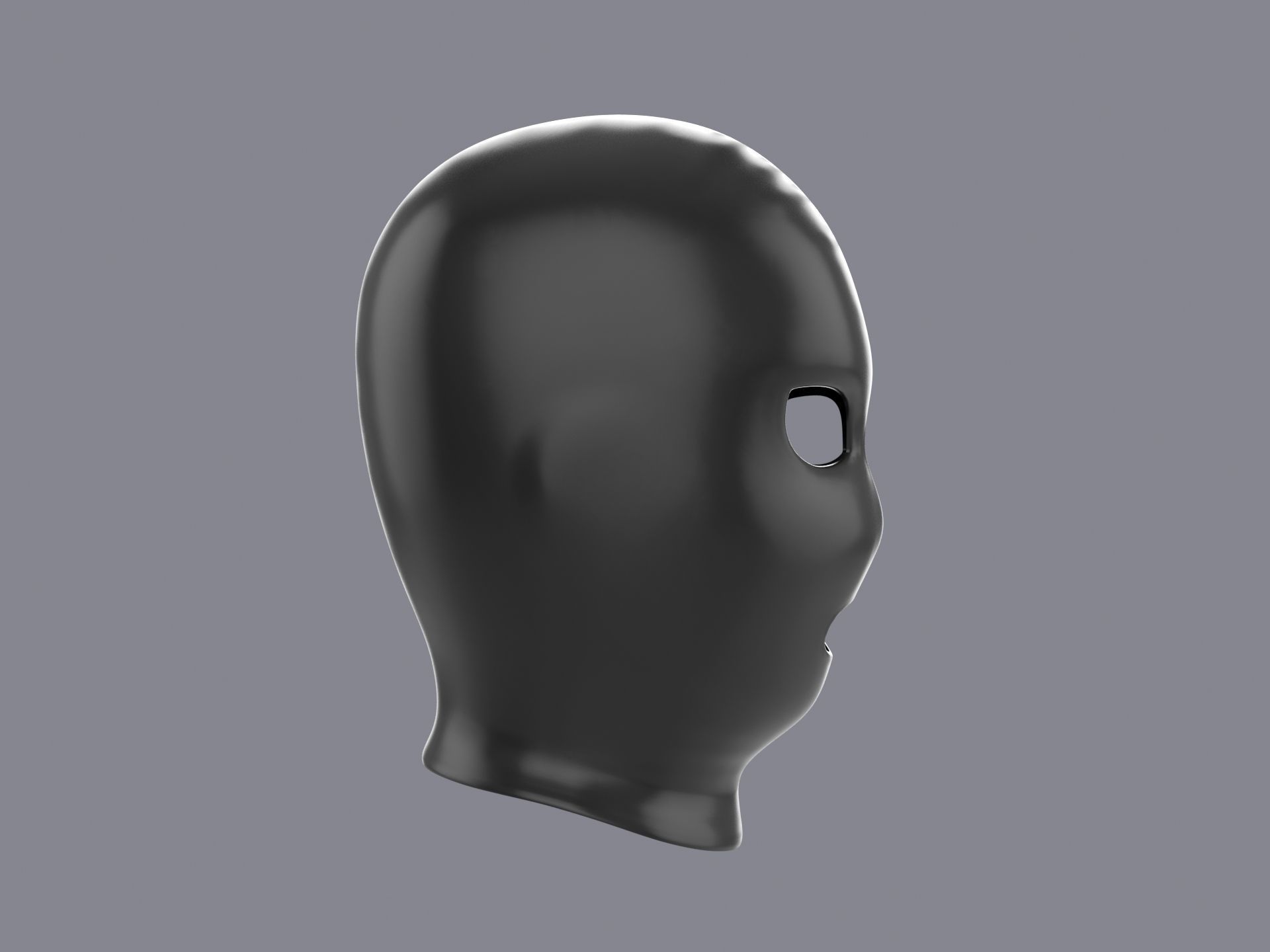Latex Mask 3D model_3