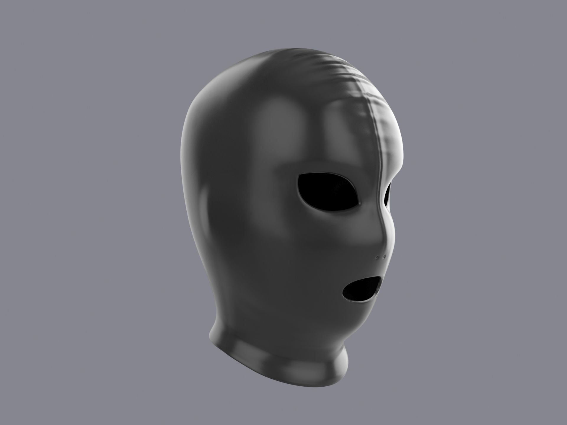 Latex Mask 3D model_2