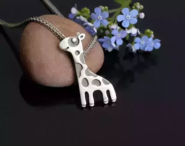 Giraffe pendant STL OBJ Jewelry 3d model for download and print 3D print model Giraffe pendant STL OBJ Jewelry 3d model for download and print 3D print model