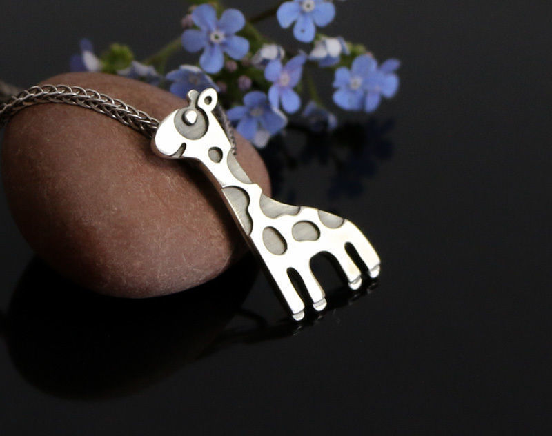 Giraffe pendant STL OBJ Jewelry 3d model for download and print 3D print model_1