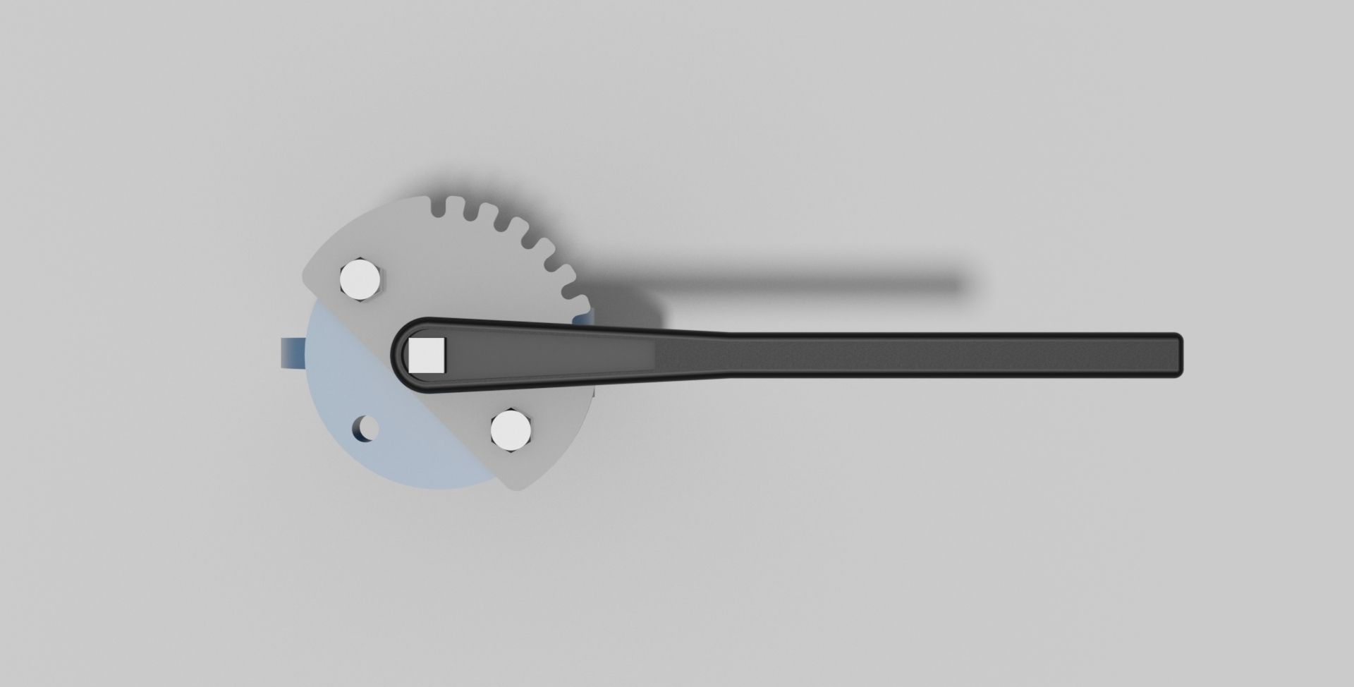 DN50 PN16 - Butterfly valve mono flange NC - Autodesk Inventor 3D model_2