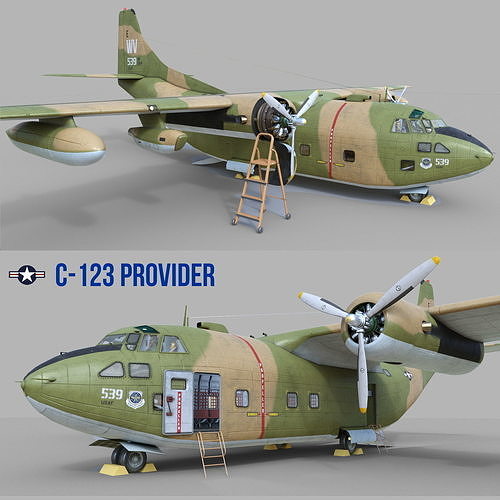 C-123 Provider 3D model