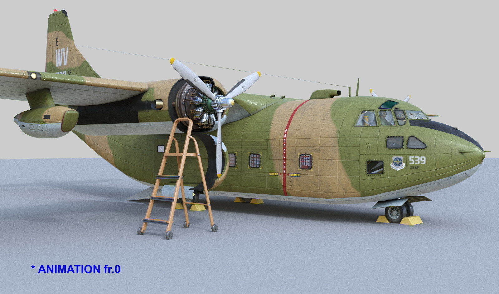 C-123 Provider 3D model_2