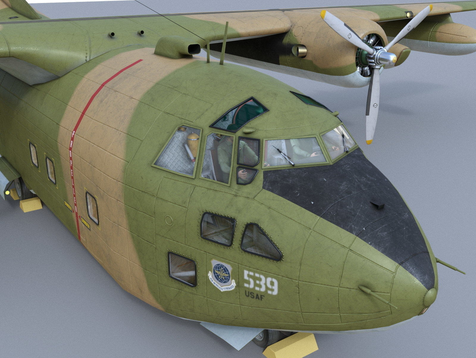 C-123 Provider 3D model_9