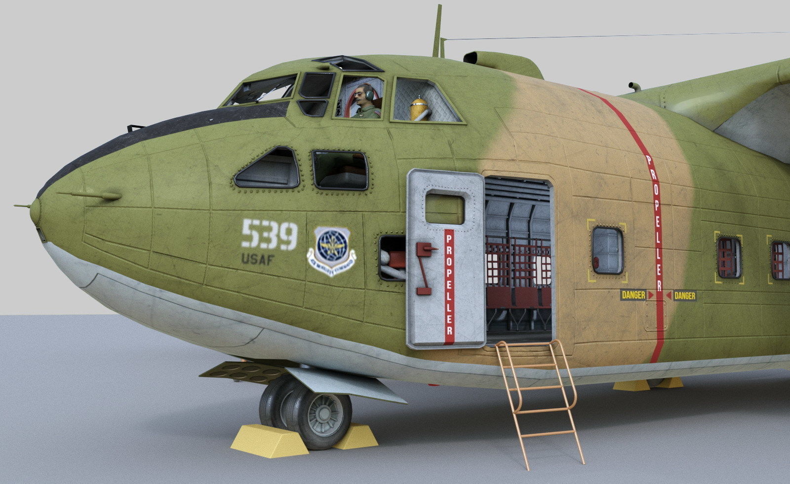 C-123 Provider 3D model_13