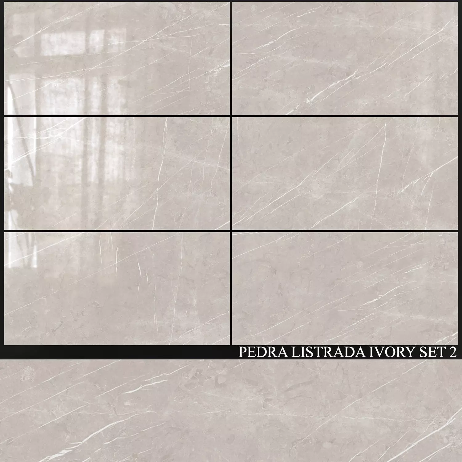 Decovita Pedra Listrada Ivory 600x1200 Set 2 3D model_0