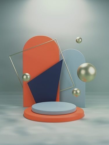 Shape Forms Low-poly 3D model