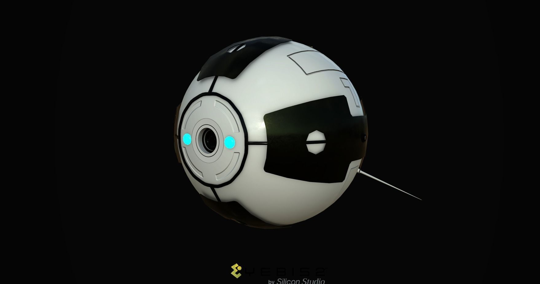 Sci-Fi Recon Drone Low-poly 3D model_1